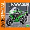 Vibrant Green Kawasaki Ninja 400 Diecast Model