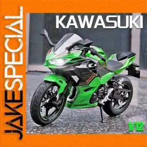 Vibrant Green Kawasaki Ninja 400 Diecast Model