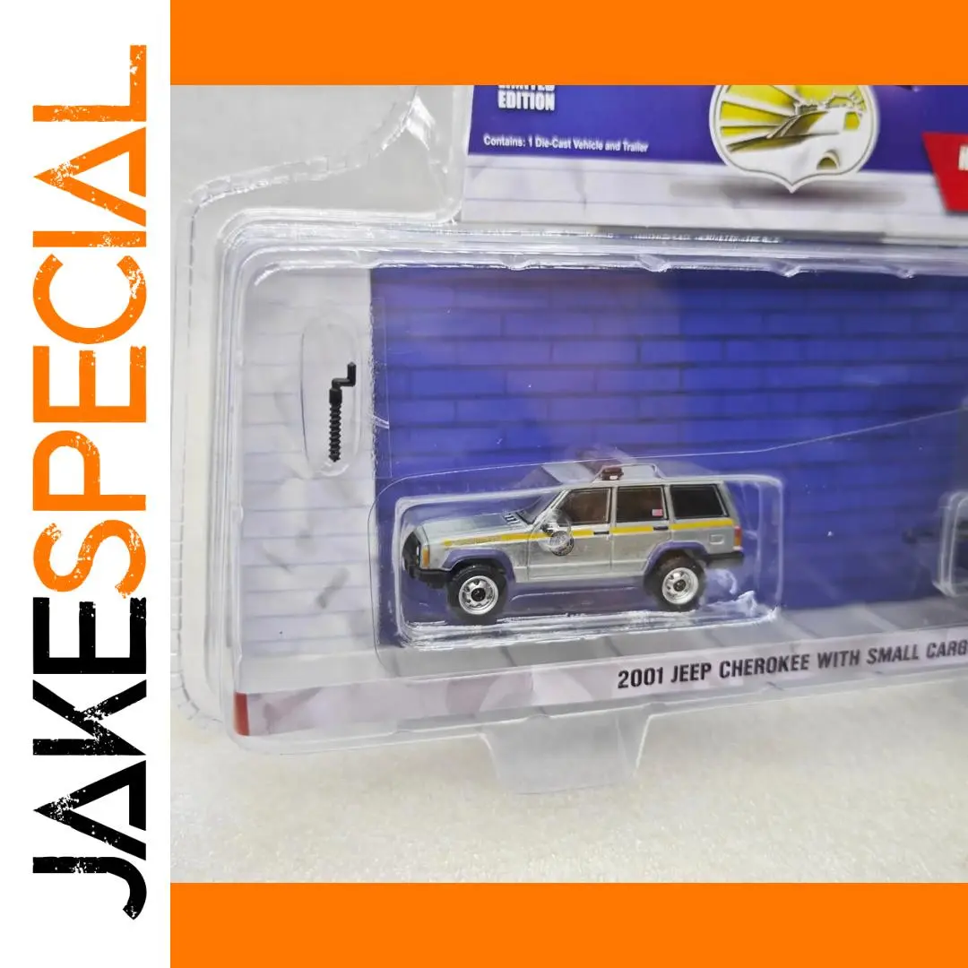 2001 Jeep Cherokee Diecast Model with Trailer 1 2001 Jeep Cherokee Diecast Model with Trailer