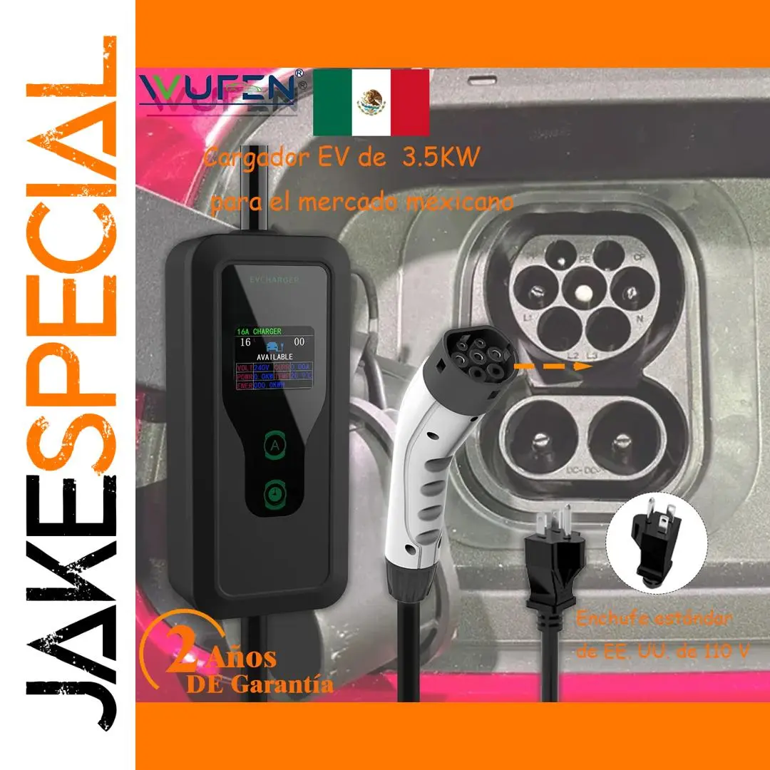 Black Portable EV Charger with Digital Display 1 Black Portable EV Charger with Digital Display