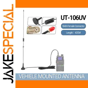 UT-106UV Dual-Band Car Antenna with Magnetic Base