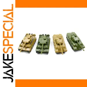 1:144 WWII Tank Model Set with 4 Military Vehicles