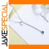 Celestial Blue Star Pendant Necklace for Women