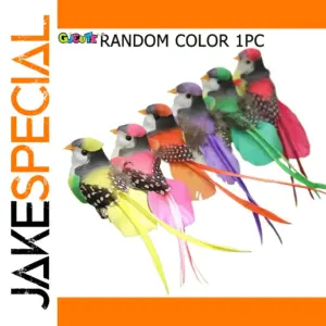 Artificial Swallowtail Bird Decoration in Vibrant Colors