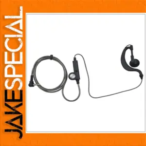 Lightweight G-Style Radio Earpiece with PTT Button