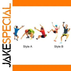 Colorful Micro Climbing Figures Set for Dioramas