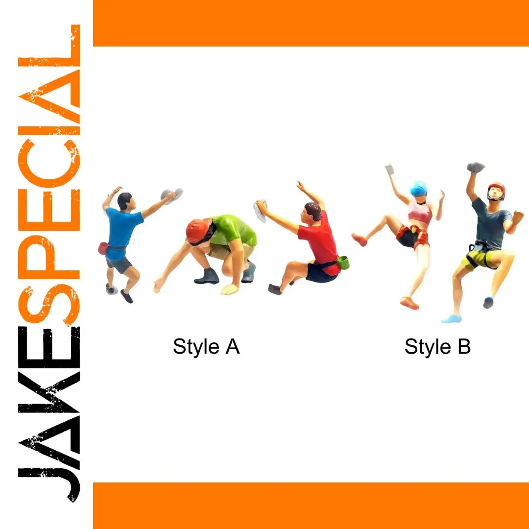 Colorful Micro Climbing Figures Set for Dioramas 1 Colorful Micro Climbing Figures Set for Dioramas