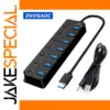 ENVISAOC 7-Port USB 2.0 Hub with Power Port