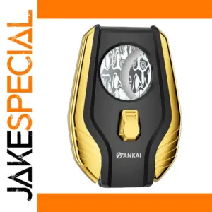 GANKAI Black Stainless Steel Cigar Cutter