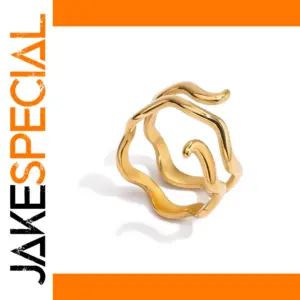 Geometric Stainless Steel Ring 2mm Wide