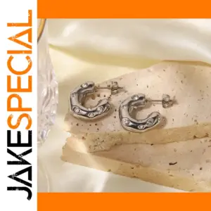 Stainless Steel Geometric Hoop Earrings