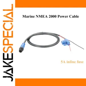 Marine-Grade NMEA 2000 Power Cable 1m 5A Fuse