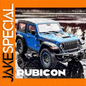 Vibrant Blue 1:18 Diecast Jeep Wrangler Rubicon