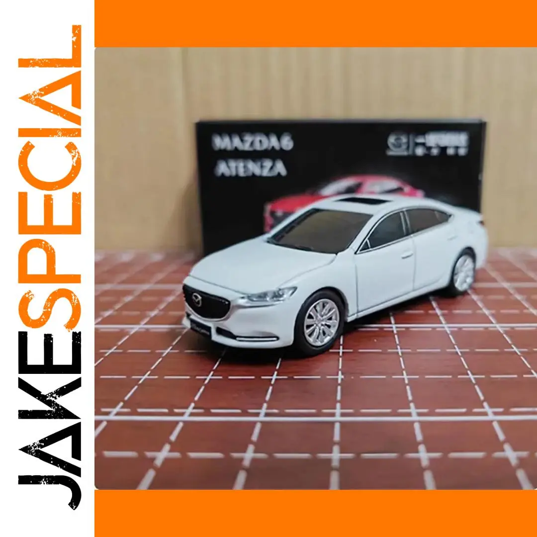 White Mazda6 Diecast Model 1/64 Scale 1 White Mazda6 Diecast Model 1/64 Scale