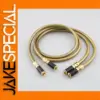 Luxury Gold RCA Interconnect Cable for Audio Visualization
