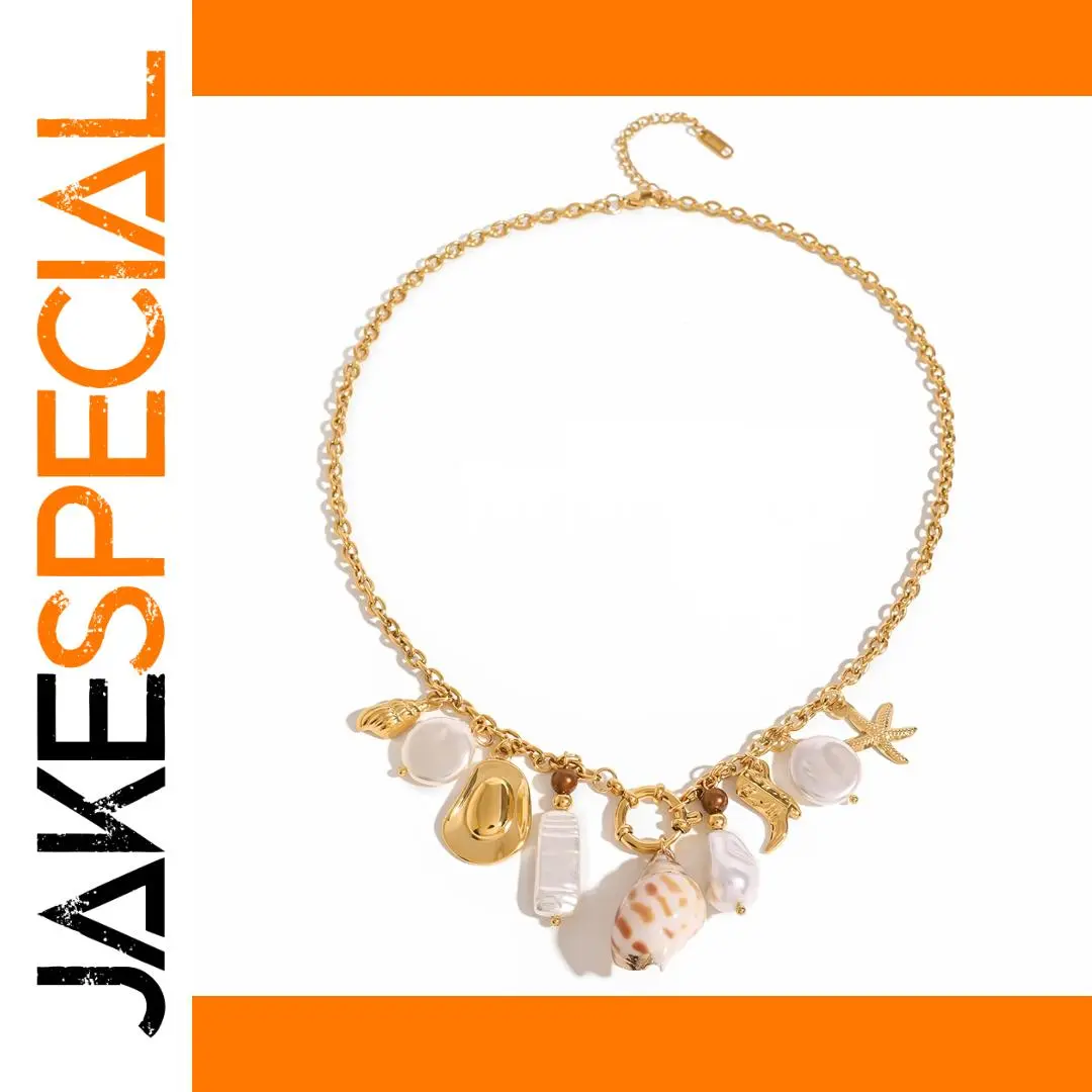 Stainless Steel Marine Charm Necklace Accessories 1 Stainless Steel Marine Charm Necklace Accessories