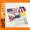 Patriotic 3D Metal Car Emblem Set