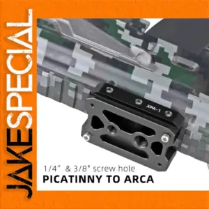 Picatinny to ARCA adapter plate for tripods