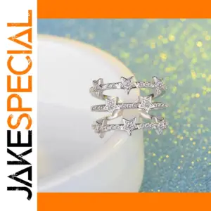 Starry Silver Multi-Ring Set for Women