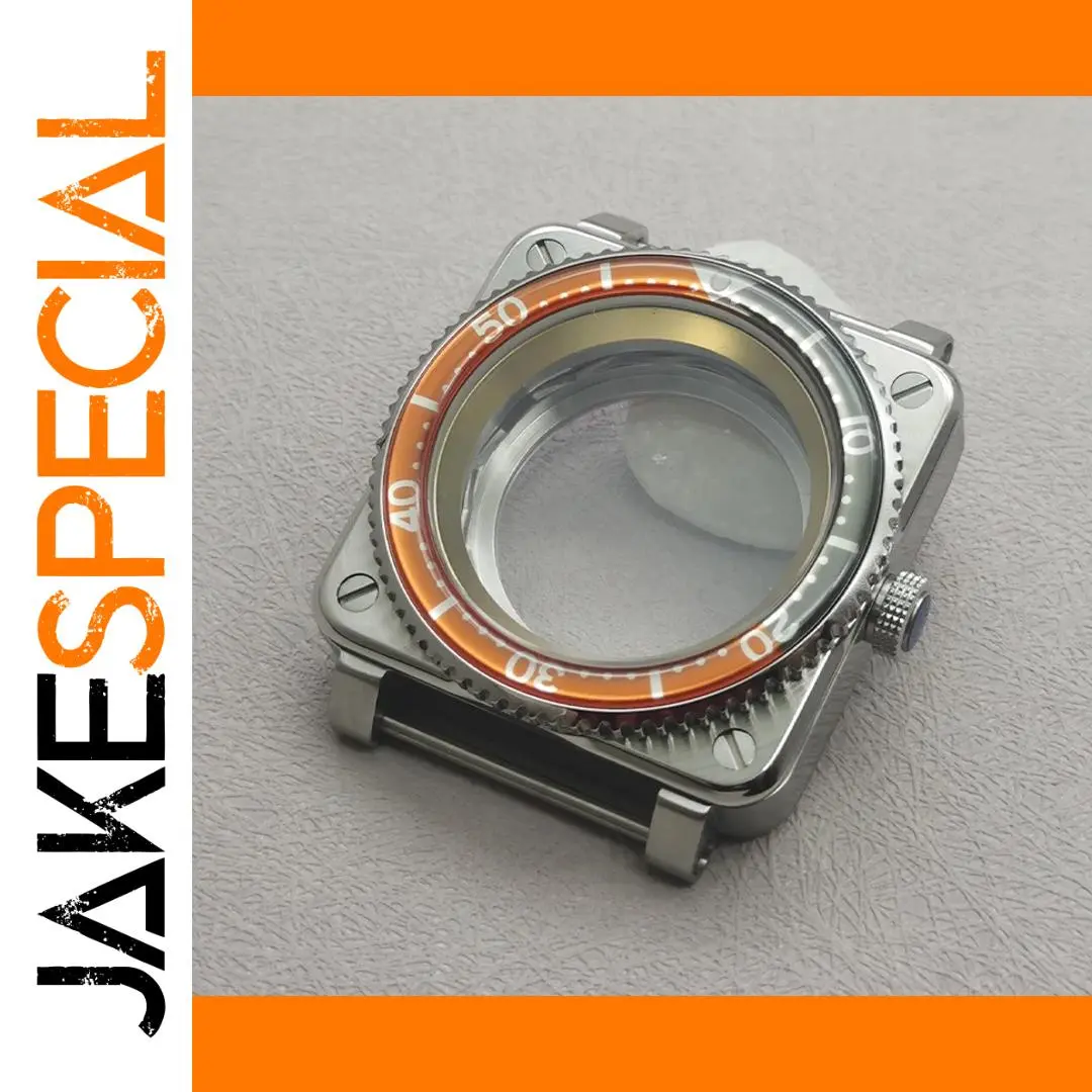 42mm Silver Pilot Watch Case for Automatic Movements 1 42mm Silver Pilot Watch Case for Automatic Movements