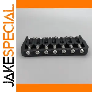 7-String Fixed Guitar Bridge in Black or Chrome