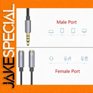 3.5mm Headset Splitter Cable - 25cm