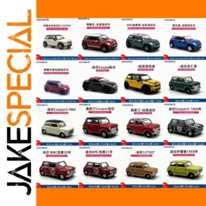 Mini Cooper 1/76 Diecast Model in Vibrant Colors