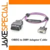 Vibrant Purple OBD2 to DB9 Adapter Cable