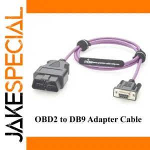 Vibrant Purple OBD2 to DB9 Adapter Cable