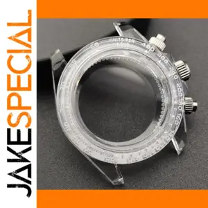39.5mm Transparent Acrylic Watch Case for VK63