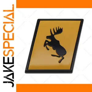 Swedish Flag Moose Car Badge