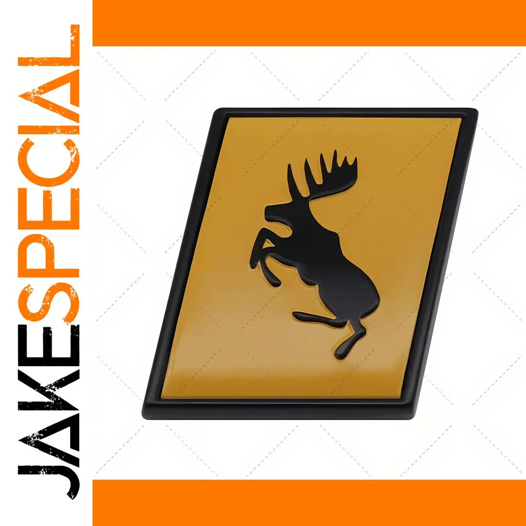 Swedish Flag Moose Car Badge 1 Swedish Flag Moose Car Badge