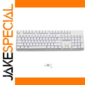 OEM Profile White PBT Keycaps Set for Cherry MX