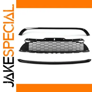 Glossy Black BMW Front Bumper Grille Set