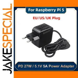 Raspberry Pi 5 Power Supply 27W USB-C Adapter