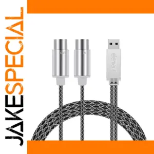 MIDI Cable-to-USB Converter, 1.6m