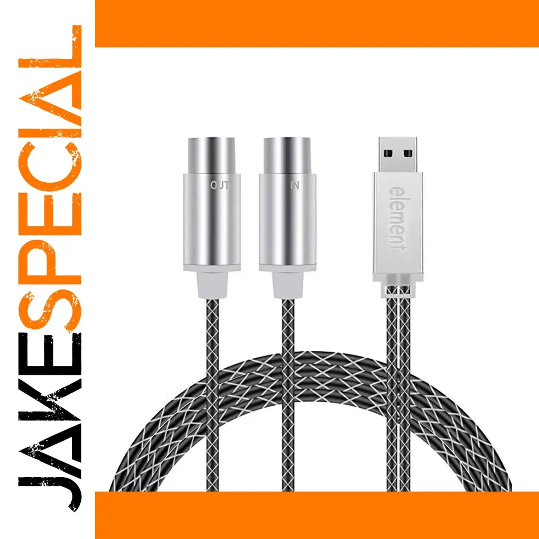 MIDI Cable-to-USB Converter, 1.6m 1 MIDI Cable-to-USB Converter, 1.6m