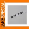 Black 2.7 TDI Car Badge Sticker