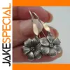 Vintage Silver Gold Drop Earrings