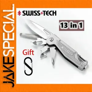Swiss Tech 13-in-1 Multitool for Outdoor & DIY
