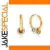 Stainless Steel Gold Clip Earrings Model JDE0307047-PS