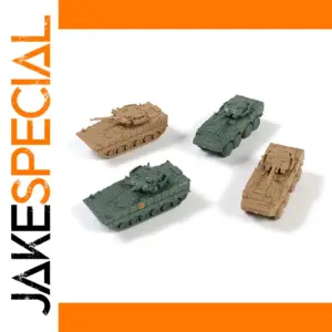 Set of Four 1/144 Scale Military Tank Models