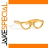 Gold Sunglasses-Shaped Stainless Steel Ring