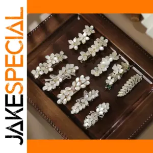 Elegant Floral Hair Clip for Thick Hair