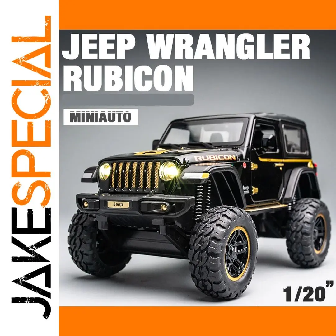 Diecast 1:20 Jeep Wrangler Rubicon Model 1 Diecast 1:20 Jeep Wrangler Rubicon Model