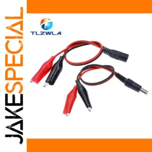 Alligator Clip DC Power Connector Set 2.1/2.5mm