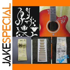 Floral Guitar Fingerboard Sticker 19-24 Fret