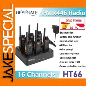 HESENATE HT66 5-Piece Walkie Talkie Set
