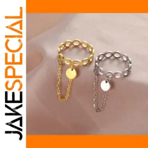 Stainless Steel Infinity Ring Set for Men and Women