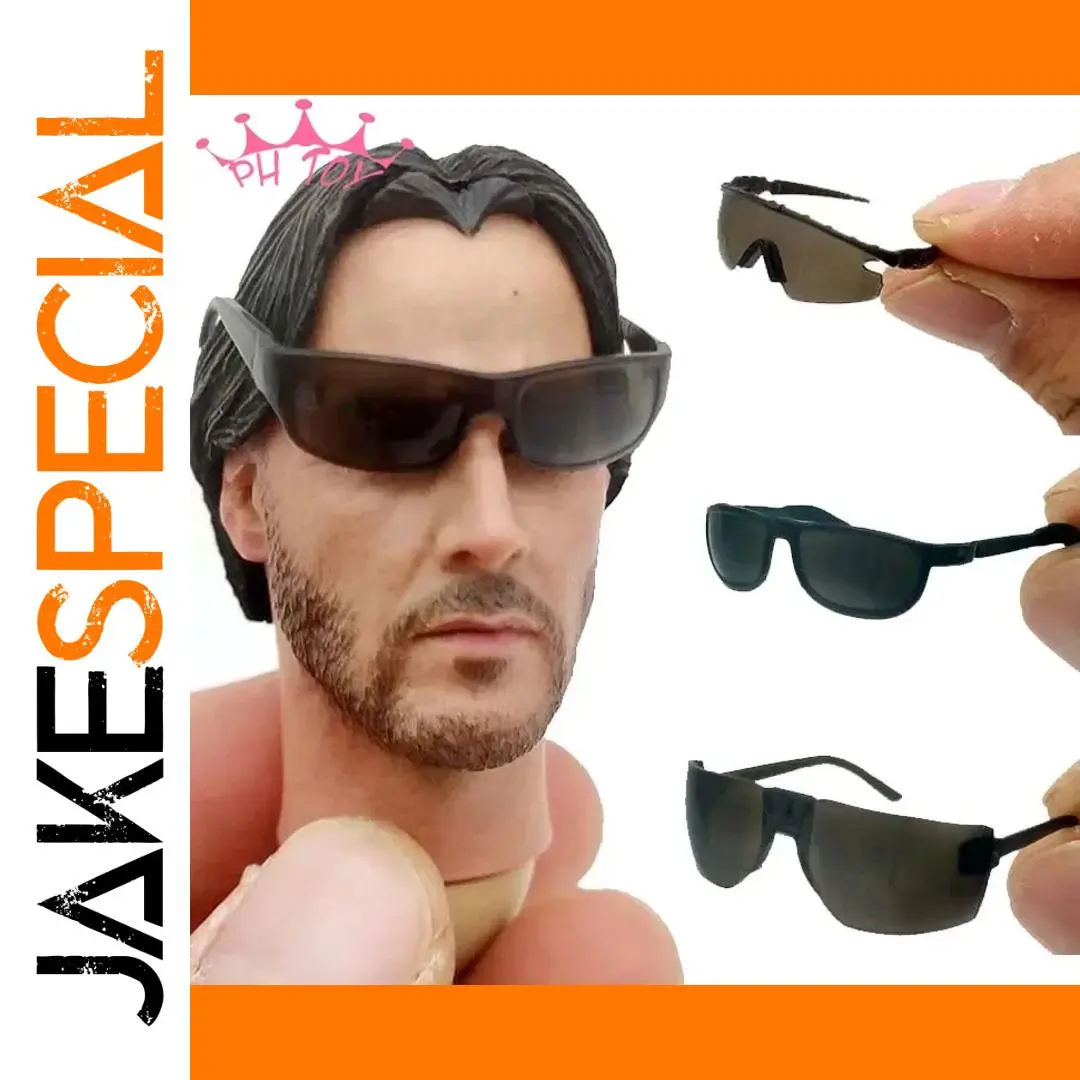 Male Soldier Sunglasses 1/6 Scale for Action Figures 1 Male Soldier Sunglasses 1/6 Scale for Action Figures